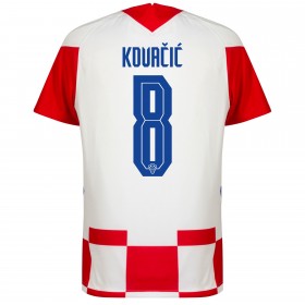 Hrvatska Mateo Kovacic 8 Domaći Nogometni Dresovi EURO 2020